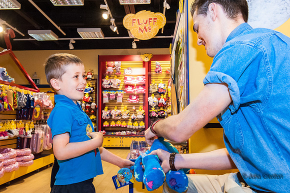 2013-05-12 Charlotte and Isaac at Build A Bear, Churchill Square, Brighton, East Sussex,UK