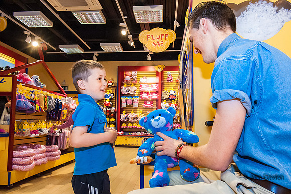 2013-05-12 Charlotte and Isaac at Build A Bear, Churchill Square, Brighton, East Sussex,UK