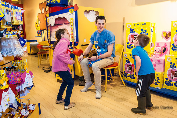 2013-05-12 Charlotte and Isaac at Build A Bear, Churchill Square, Brighton, East Sussex,UK
