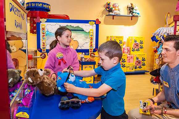 2013-05-12 Charlotte and Isaac at Build A Bear, Churchill Square, Brighton, East Sussex,UK