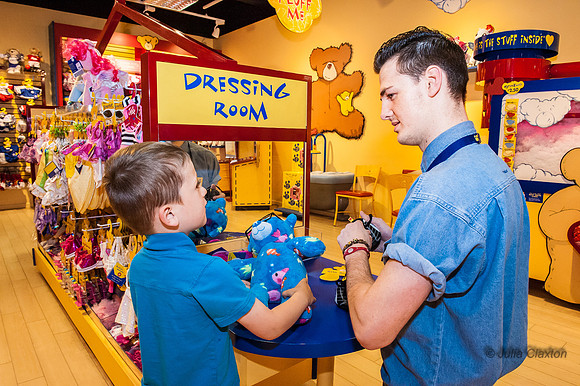 2013-05-12 Charlotte and Isaac at Build A Bear, Churchill Square, Brighton, East Sussex,UK