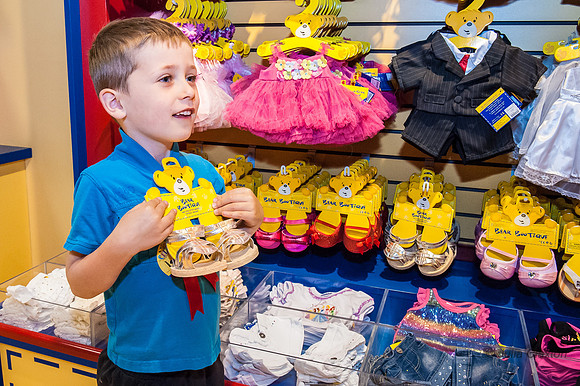 2013-05-12 Charlotte and Isaac at Build A Bear, Churchill Square, Brighton, East Sussex,UK