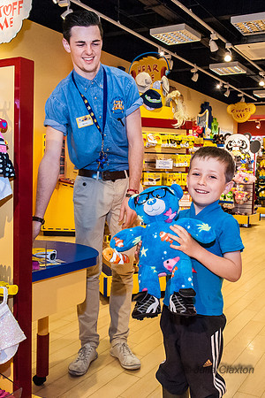 2013-05-12 Charlotte and Isaac at Build A Bear, Churchill Square, Brighton, East Sussex,UK