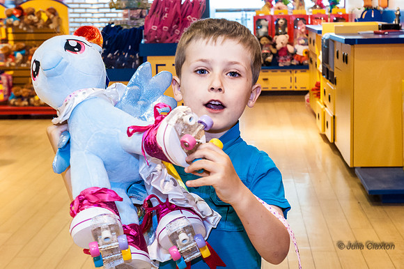 2013-05-12 Charlotte and Isaac at Build A Bear, Churchill Square, Brighton, East Sussex,UK