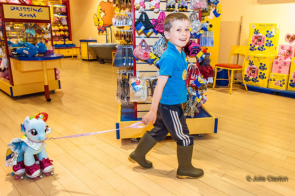 2013-05-12 Charlotte and Isaac at Build A Bear, Churchill Square, Brighton, East Sussex,UK