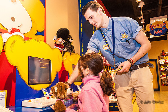2013-05-12 Charlotte and Isaac at Build A Bear, Churchill Square, Brighton, East Sussex,UK