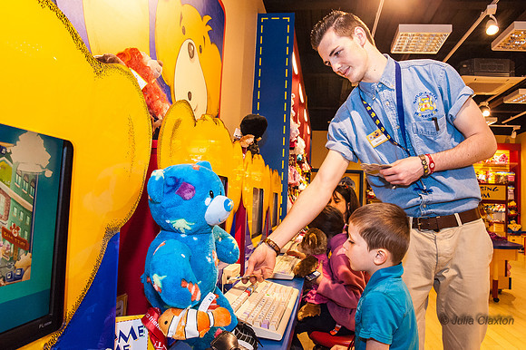 2013-05-12 Charlotte and Isaac at Build A Bear, Churchill Square, Brighton, East Sussex,UK
