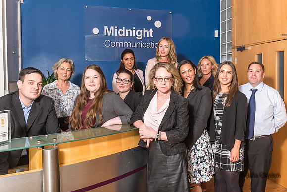 Friday 24th April 2015 Midnight Communications Staff Portraits, Foundry Street, Brighton, East Sussex, UK